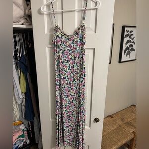 Zara Multicolor Floral Midi Dress